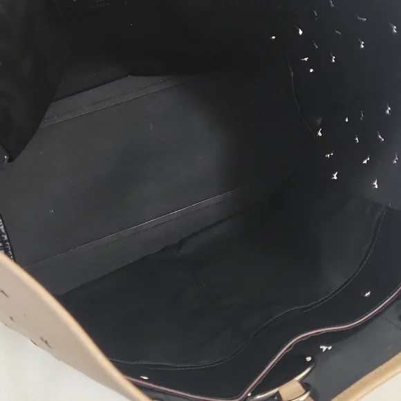 Coach Butterfly Perforated City Tote Bag. Light Tan Colored. - Picture 11 of 12